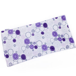 Lap Blanket – Purple Polka Dot Circles