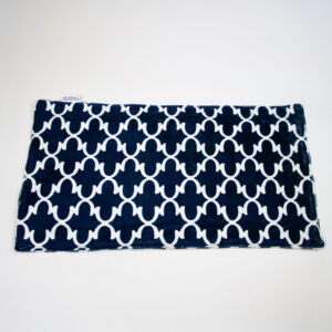 Lap Blanket - Navy Quatrefoil