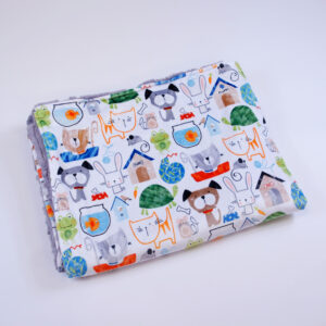 Custom Weighted Child Blanket (40" x 60") - Happy Animal Friends